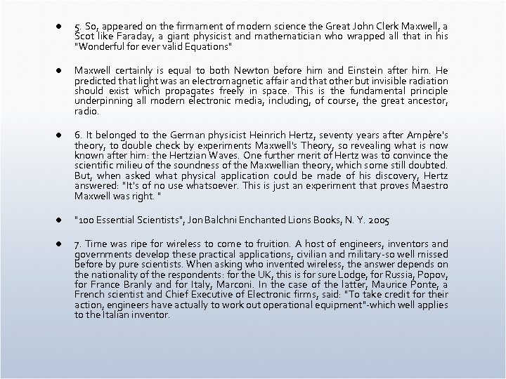 l 5. So, appeared on the firmament of modern science the Great John Clerk