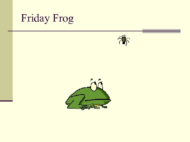 Friday Frog 