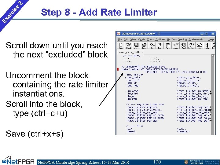 2 se ci er Ex Step 8 - Add Rate Limiter Scroll down until