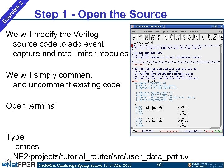 2 se ci er Ex Step 1 - Open the Source We will modify
