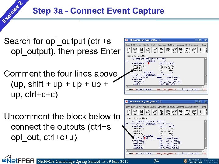 2 se ci er Ex Step 3 a - Connect Event Capture Search for