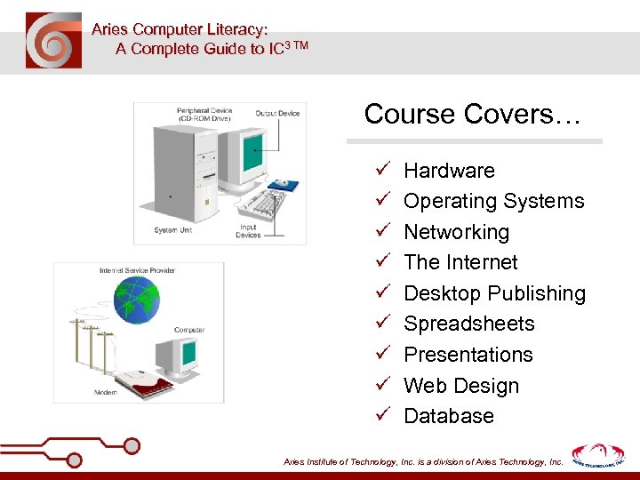Aries Computer Literacy: A Complete Guide to IC 3 TM Course Covers… ü ü