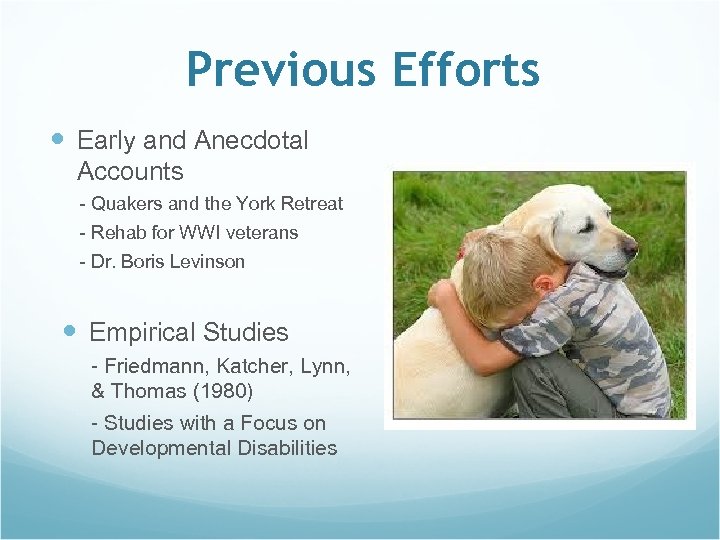 Previous Efforts Early and Anecdotal Accounts - Quakers and the York Retreat - Rehab