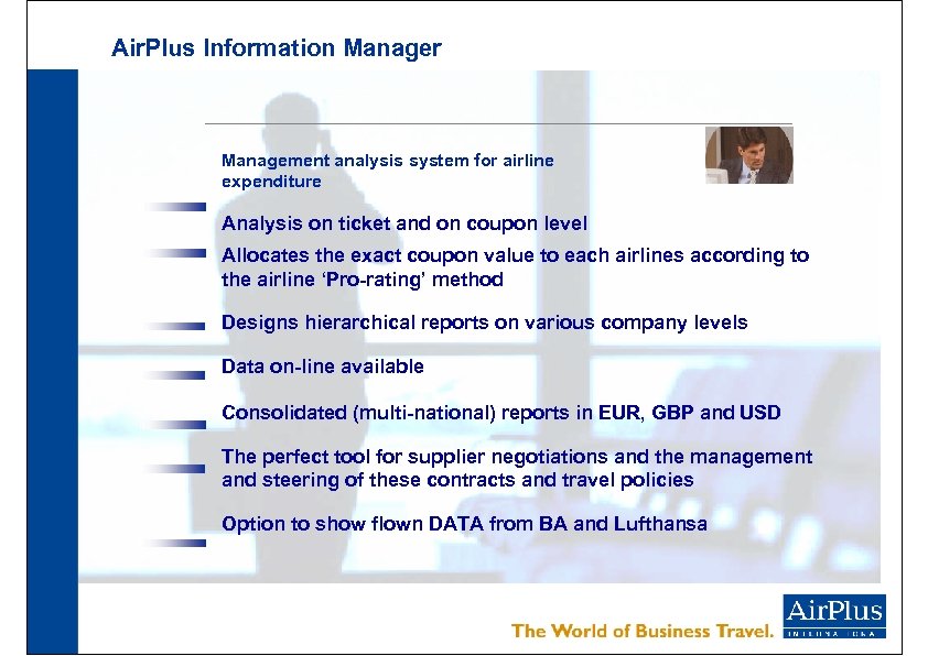 Air. Plus Information Manager Management analysis system for airline expenditure Analysis on ticket and