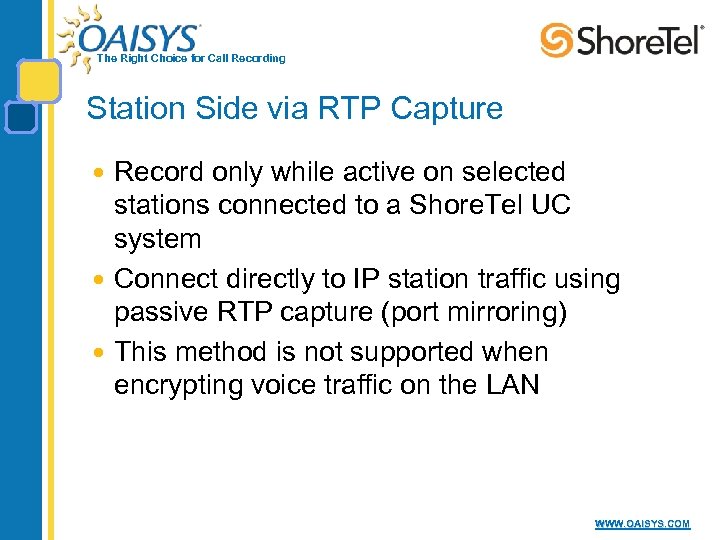 The Right Choice for Call Recording Station Side via RTP Capture Record only while