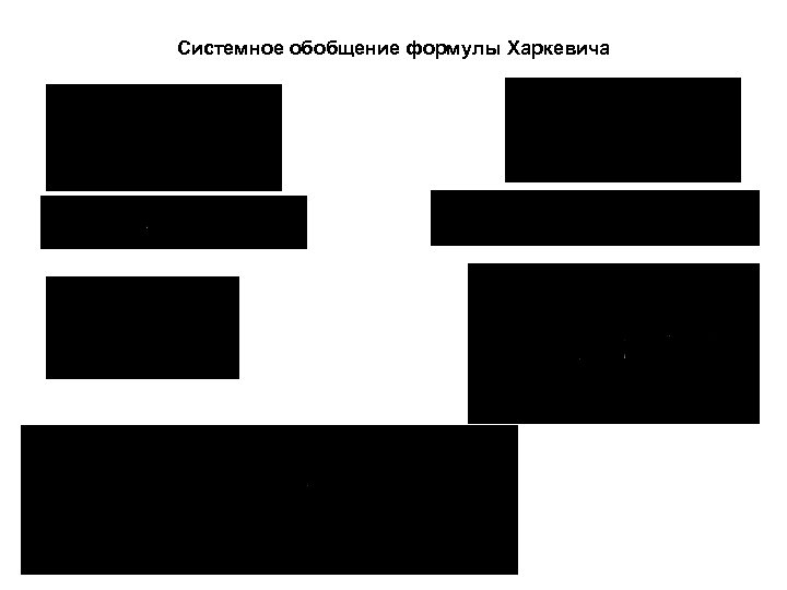 Системное обобщение формулы Харкевича 