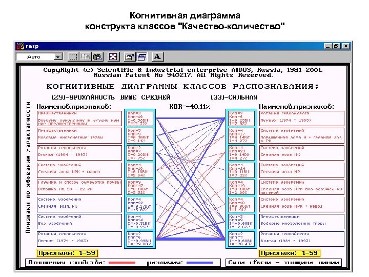 Когнитивная диаграмма конструкта классов "Качество-количество" 