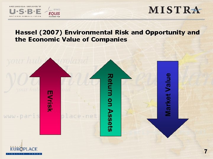Return on Assets EVrisk Market Value Hassel (2007) Environmental Risk and Opportunity and the