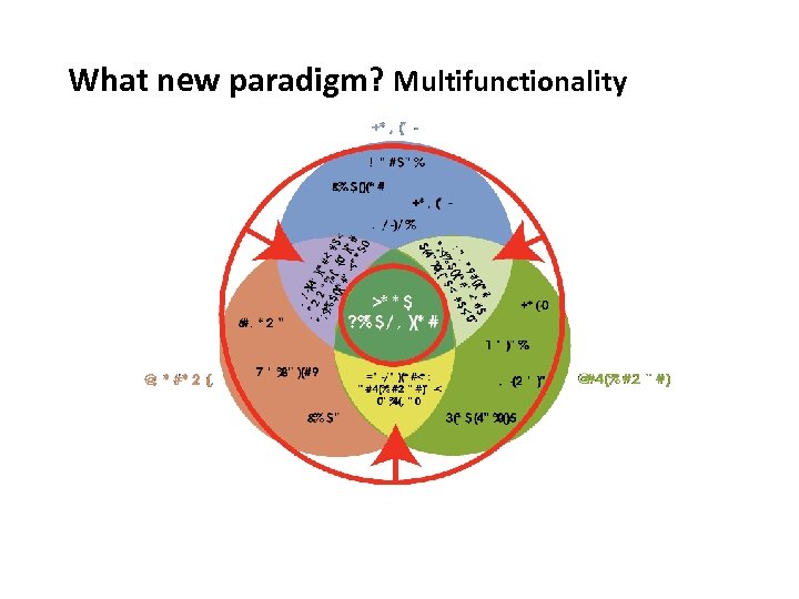 What new paradigm? Multifunctionality 