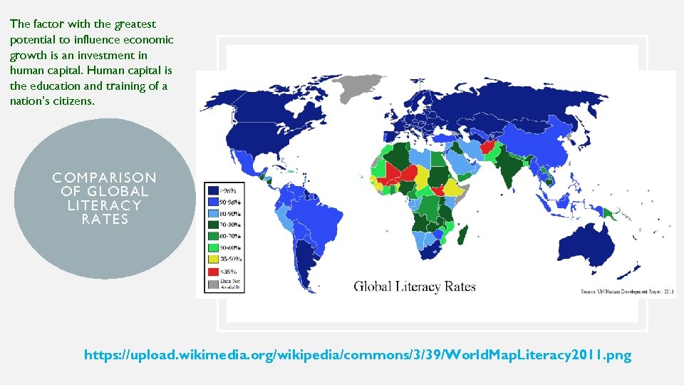 The factor with the greatest potential to influence economic growth is an investment in