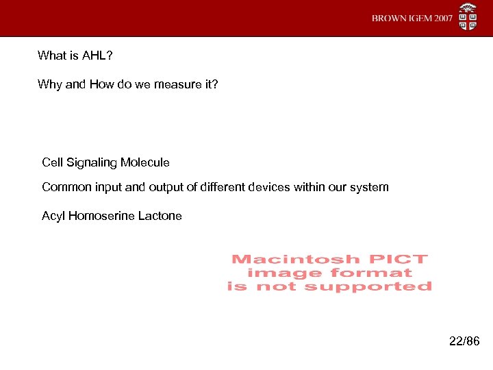 What is AHL? Why and How do we measure it? Cell Signaling Molecule Common