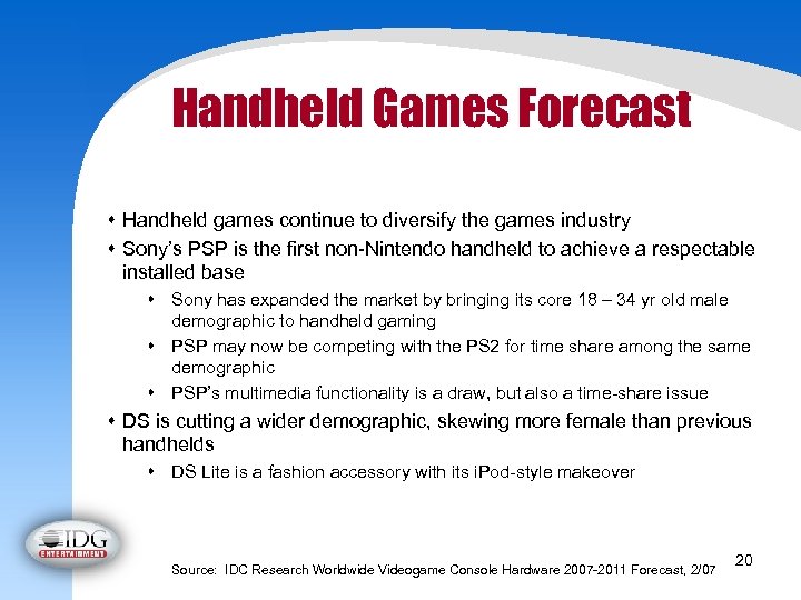 Handheld Games Forecast s Handheld games continue to diversify the games industry s Sony’s