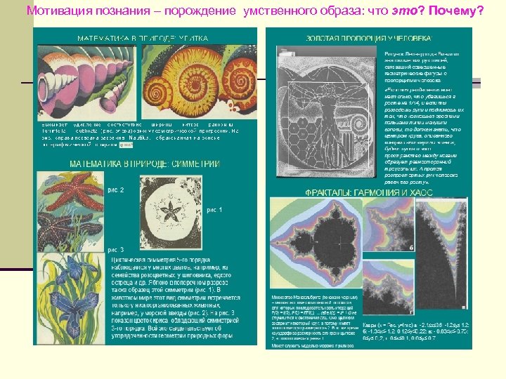 Мотивация познания – порождение умственного образа: что это? Почему? 