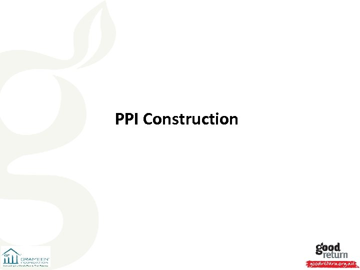 PPI Construction 