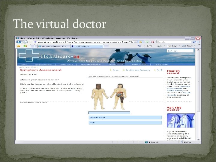 The virtual doctor 