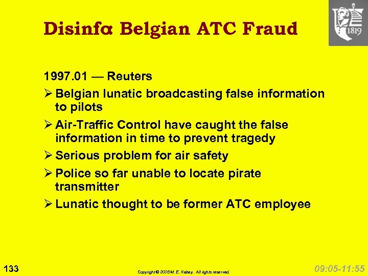 Disinfo Belgian ATC Fraud : 1997. 01 — Reuters Ø Belgian lunatic broadcasting false