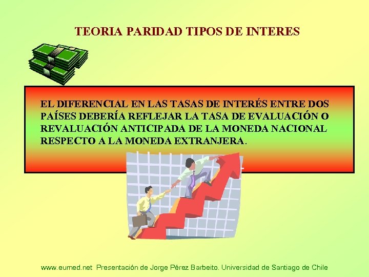 TEORIA PARIDAD TIPOS DE INTERES EL DIFERENCIAL EN LAS TASAS DE INTERÉS ENTRE DOS