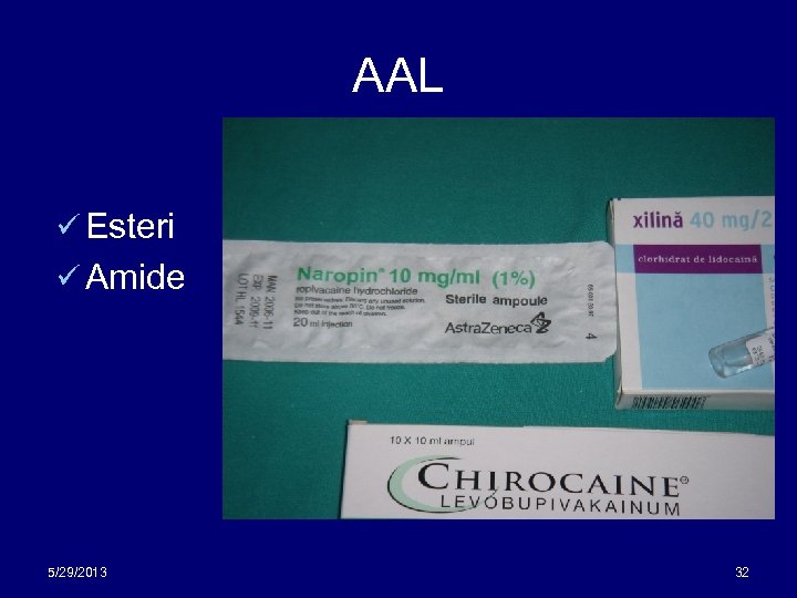 AAL ü Esteri ü Amide 5/29/2013 32 