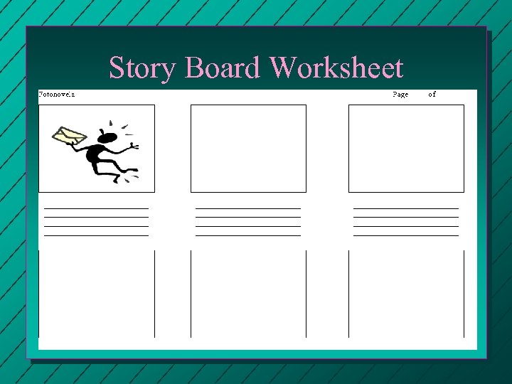 Story Board Worksheet 