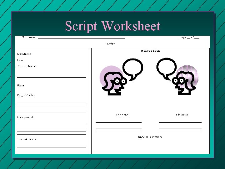 Script Worksheet 