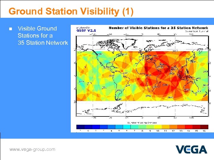 Ground Station Visibility (1) n Visible Ground Stations for a 35 Station Network www.