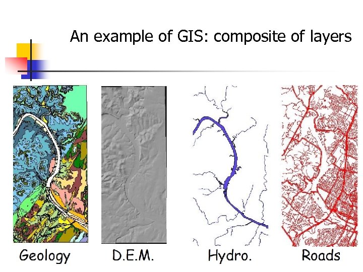 An example of GIS: composite of layers 