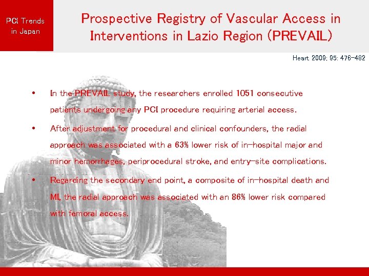 PCI Trends in Japan Prospective Registry of Vascular Access in Interventions in Lazio Region