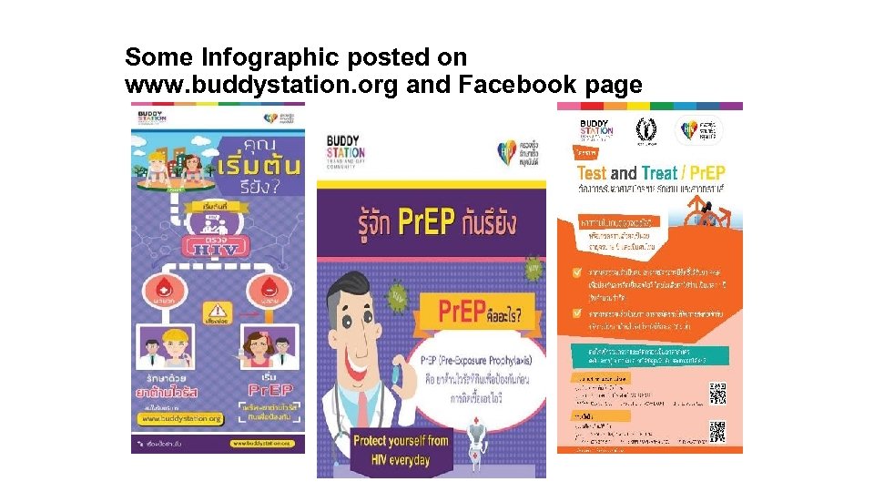 Some Infographic posted on www. buddystation. org and Facebook page 