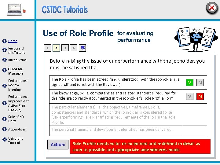 Use of Role Profile Home Purpose of this Tutorial Introduction Guide for Managers Performance
