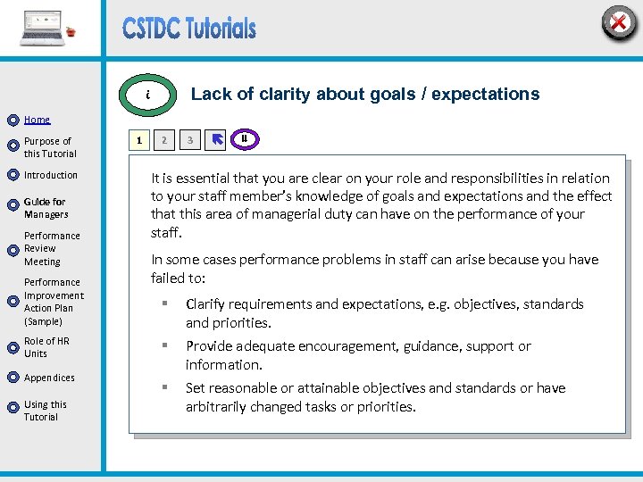 Lack of clarity about goals / expectations i Home Purpose of this Tutorial Introduction
