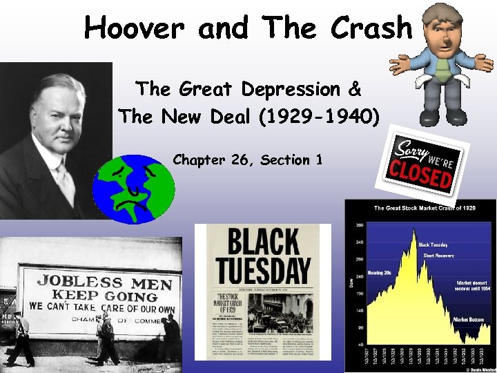 Hoover and The Crash The Great Depression & The New Deal (1929 -1940) Chapter