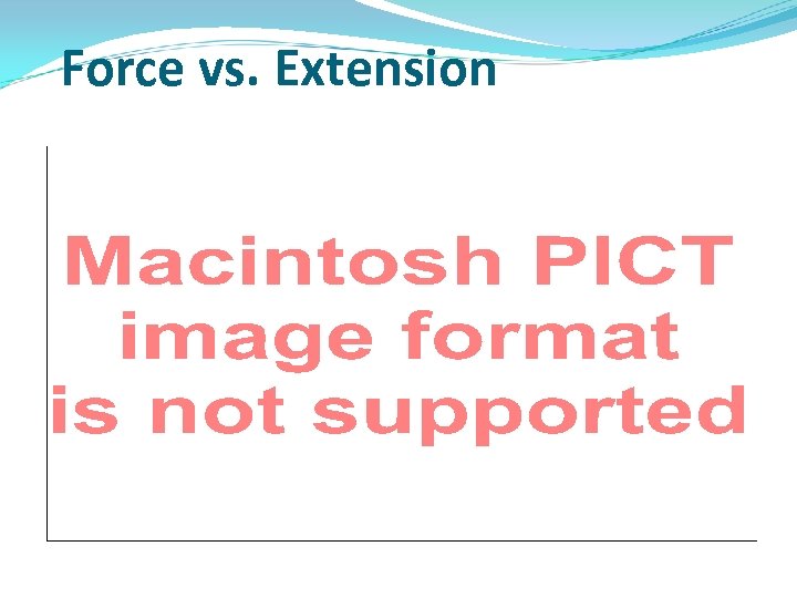 Force vs. Extension 