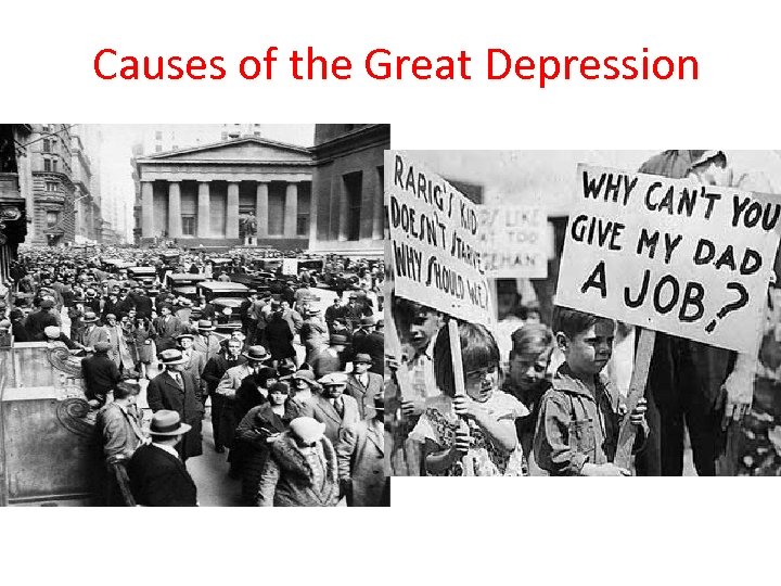 Causes of the Great Depression 