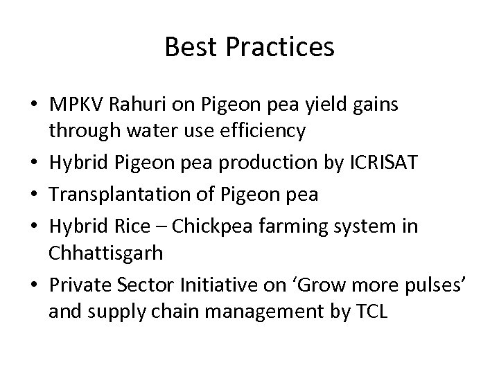 Best Practices • MPKV Rahuri on Pigeon pea yield gains through water use efficiency
