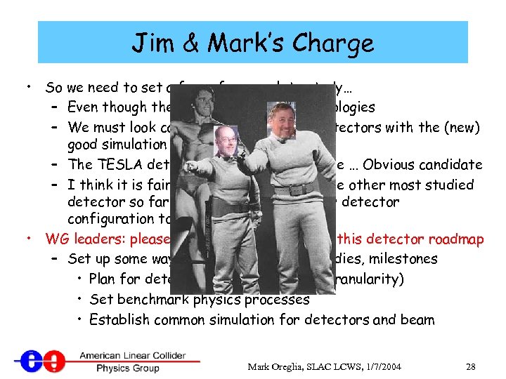 Jim & Mark’s Charge • So we need to set a focus for complete