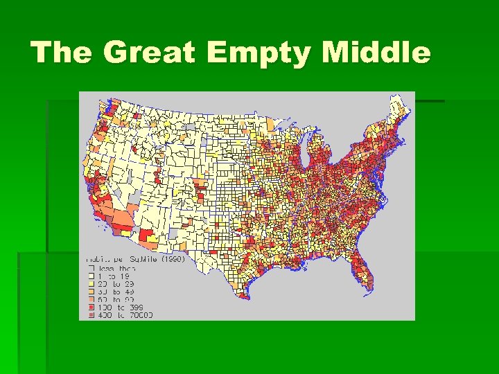 The Great Empty Middle 