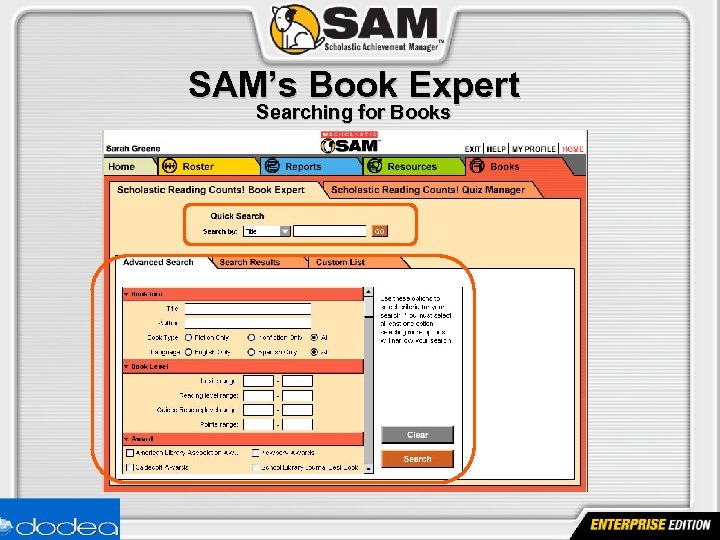 SAM’s Book Expert Searching for Books 