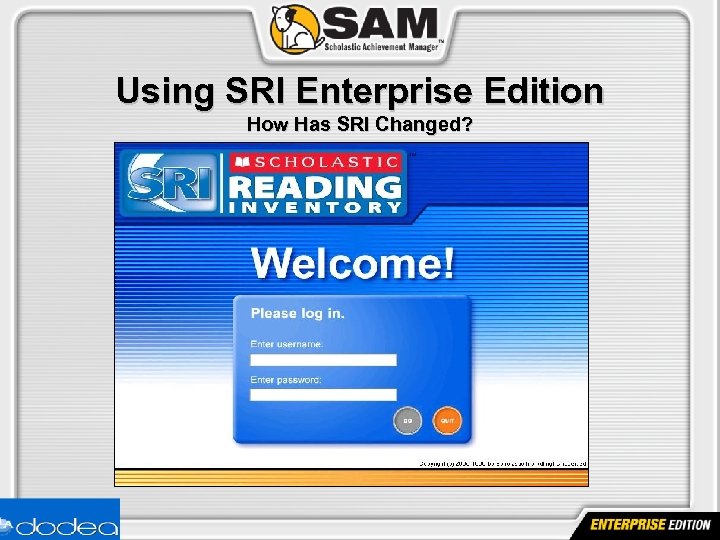 Using SRI Enterprise Edition How Has SRI Changed? 