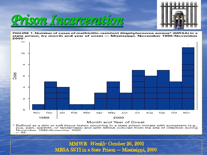 Prison Incarceration MMWR Weekly October 26, 2001 MRSA SSTI in a State Prison ---