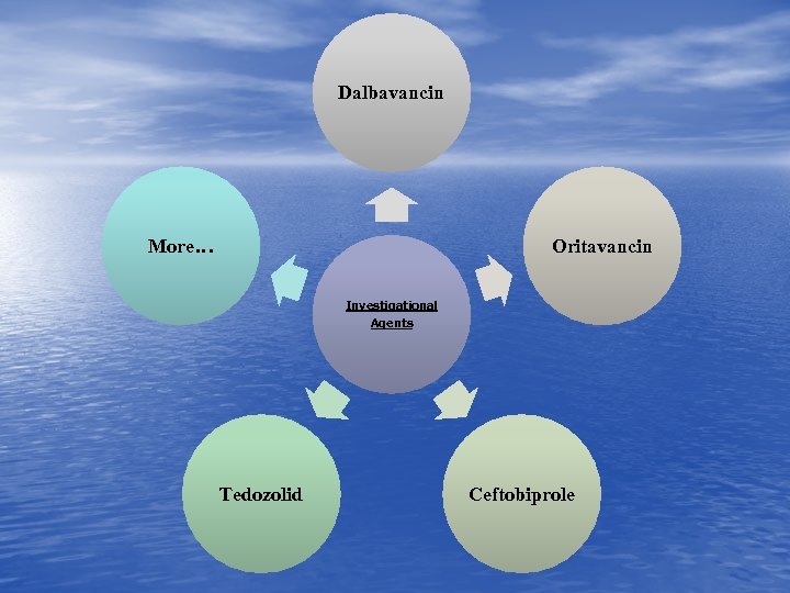 Dalbavancin More… Oritavancin Investigational Agents Tedozolid Ceftobiprole 