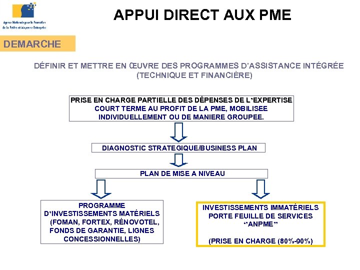 APPUI DIRECT AUX PME DEMARCHE DÉFINIR ET METTRE EN ŒUVRE DES PROGRAMMES D’ASSISTANCE INTÉGRÉE