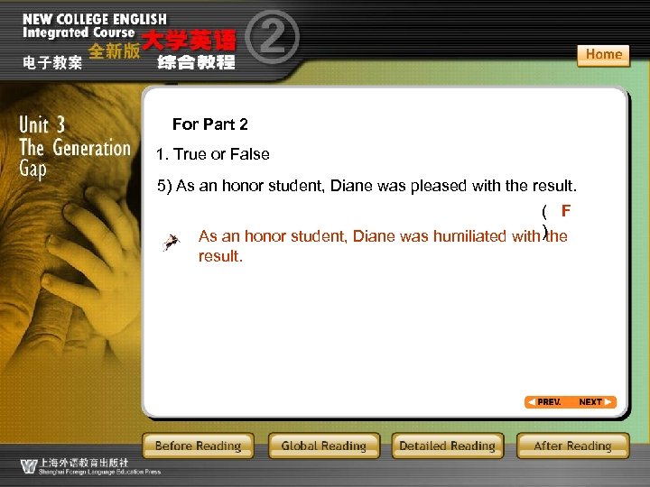 For Part 2 GR 2 -for part 2_3 1. True or False 5) As