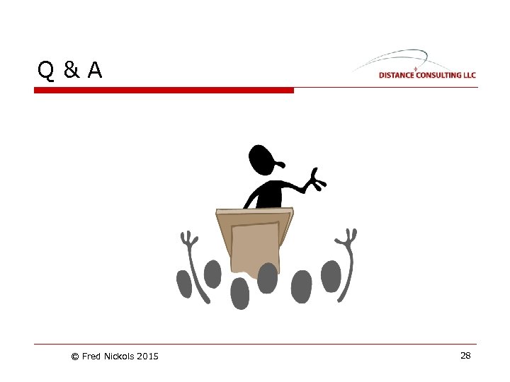 Q&A © Fred Nickols 2015 28 