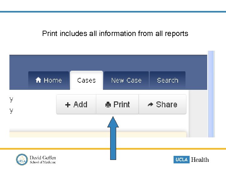  Print includes all information from all reports 
