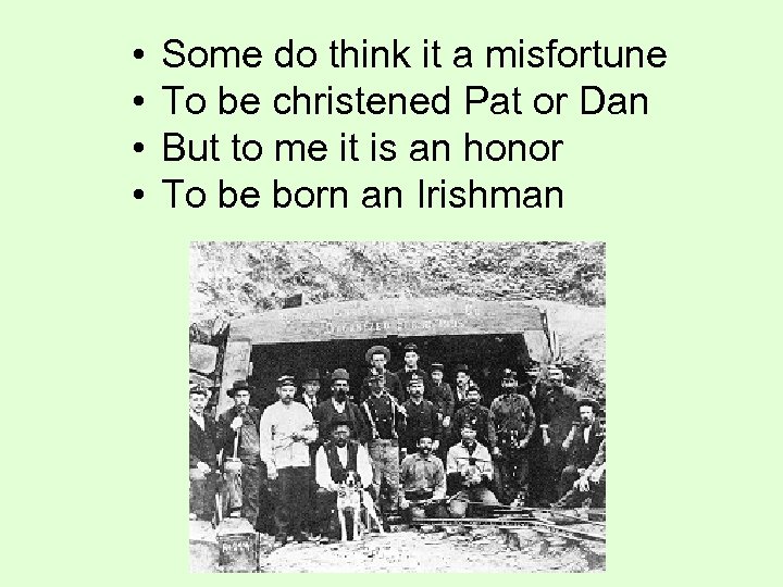  • • Some do think it a misfortune To be christened Pat or