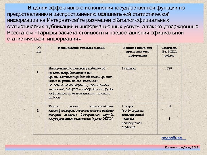 В целях эффективного исполнения государственной функции по предоставлению и распространению официальной статистической информации на