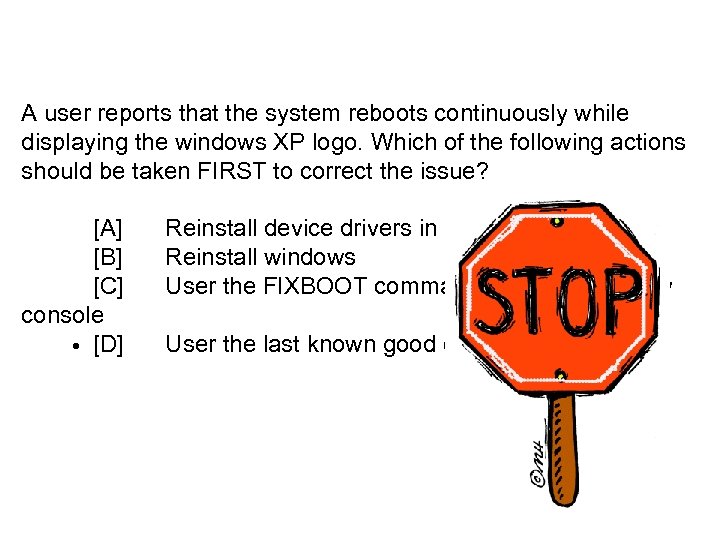 A user reports that the system reboots continuously while displaying the windows XP logo.