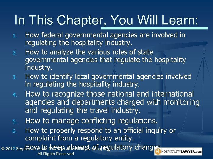 In This Chapter, You Will Learn: 1. 2. 3. 4. 5. How federal governmental