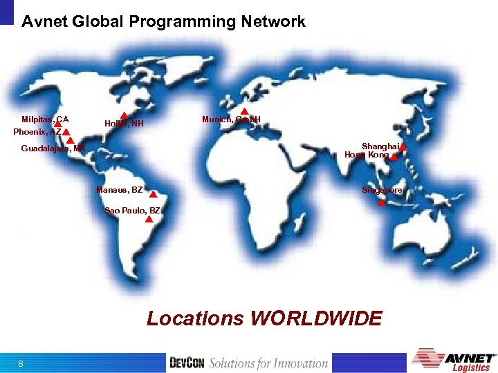 Avnet Global Programming Network Milpitas, CA Phoenix, AZ Munich, Gmb. H Hollis, NH Shanghai
