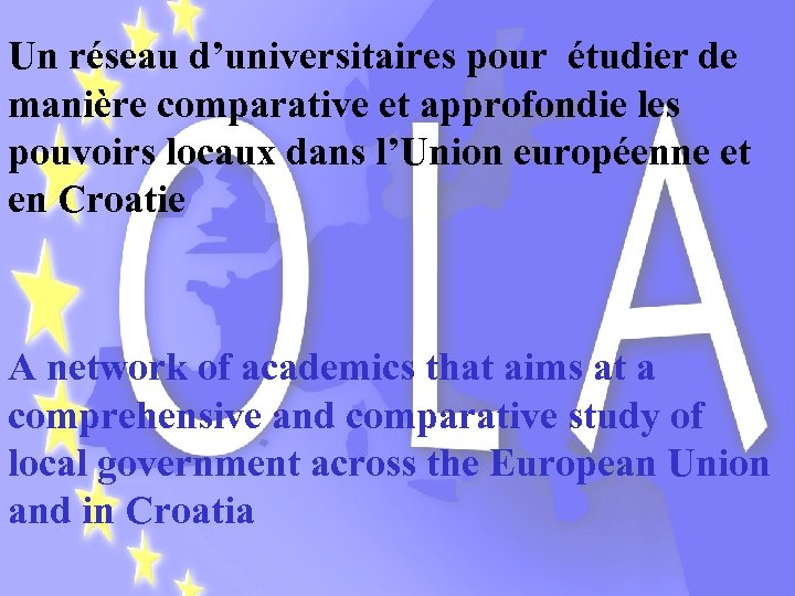 Un réseau d’universitaires pour étudier de manière comparative et approfondie les Initié par des